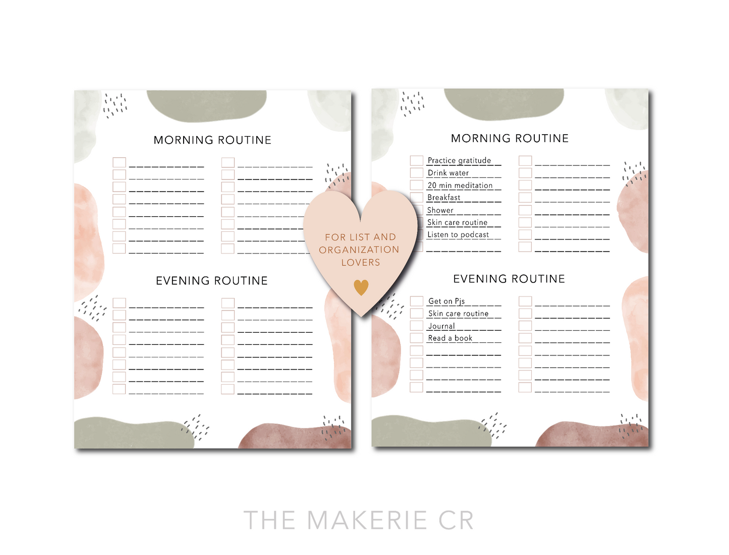 Daily Routine Printable PDF, Printable Journal, Digital Download, DailyPlannerPage