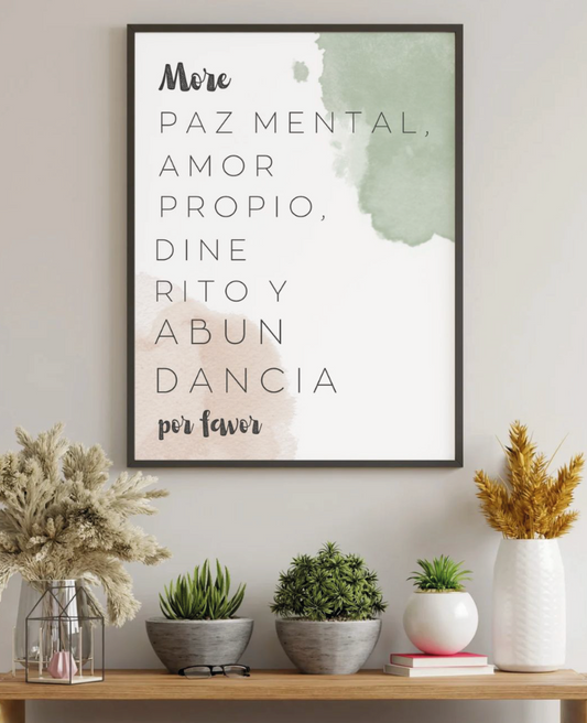 More Por favor, Quote Prints, Posters, Printable Quote, Quote Wall Art, Typography Art