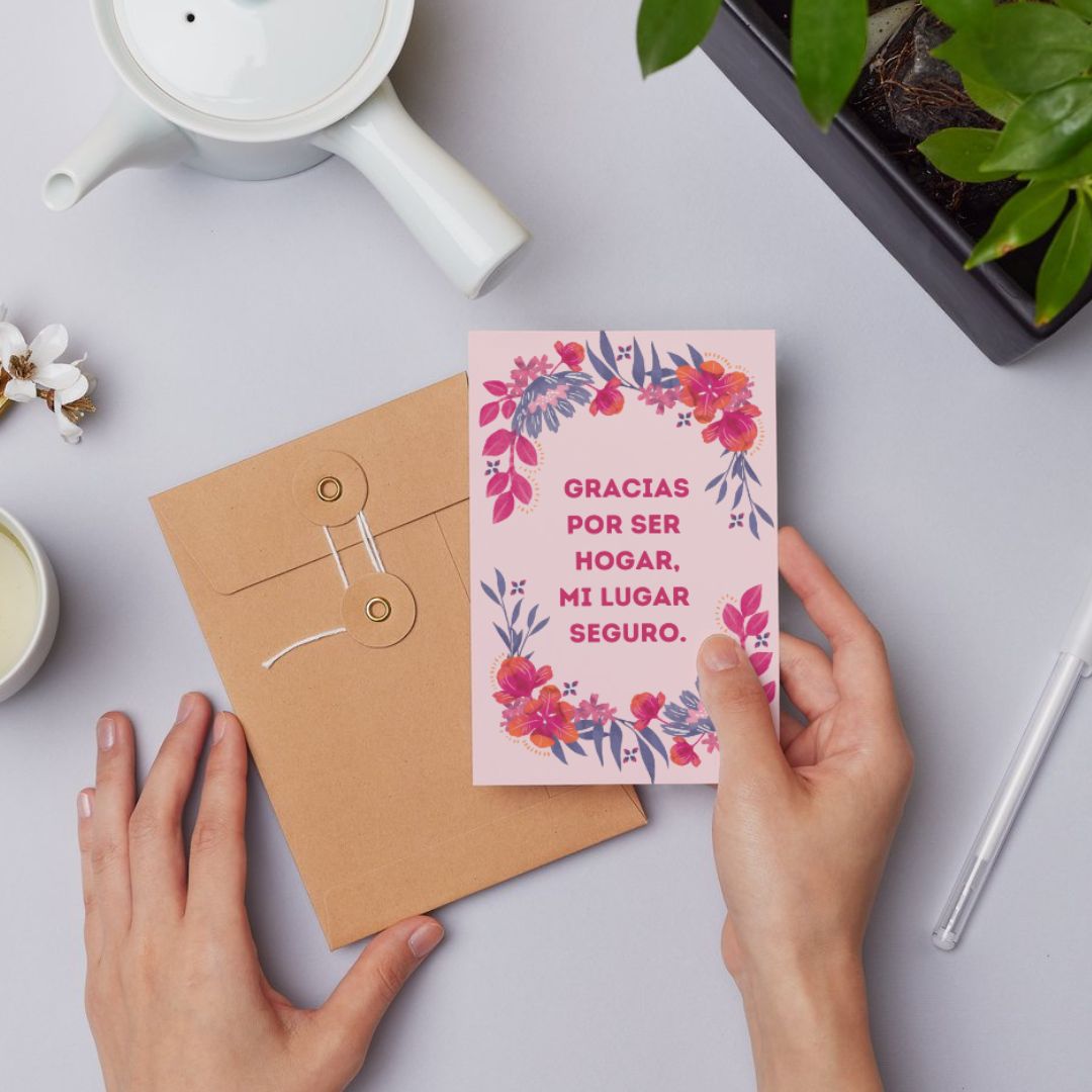 Tarjetas del día de la madre, diseño floral con frases para mamás, tías, amigas. 12 diseños descargables para regalar en el día de la madre, cumpleaños o día especial